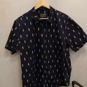 Primark Navy Blue Surfboard Print Men's Shirt